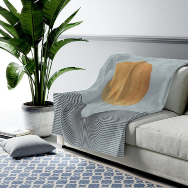 Abstract Sun Art Plush Throw